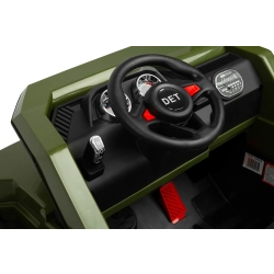 Pojazd akumulatorowy TANK Green samochód Wywrotka Toyz by Caretero 4 mocne silniki 35 W
